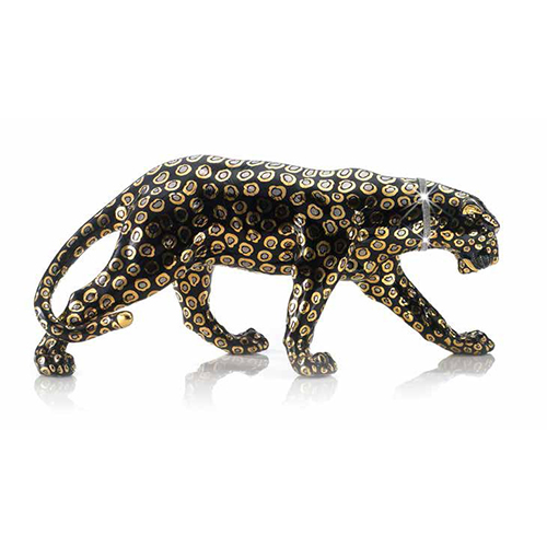 Пантера черная/ белая с ошейником Swarowsky